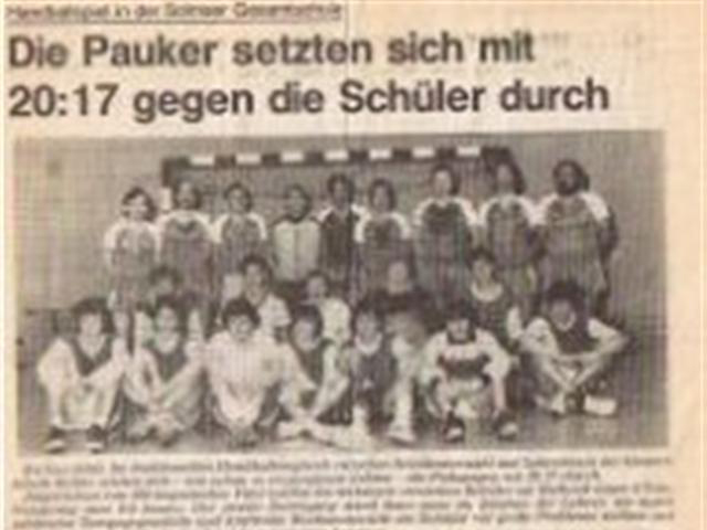 Schüler gegen Lehrer 1983